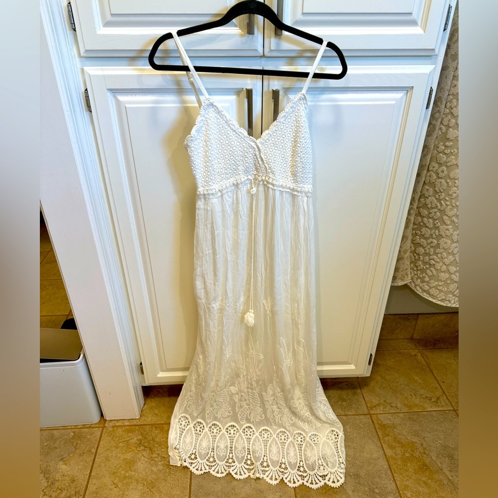 Italian white summer dress